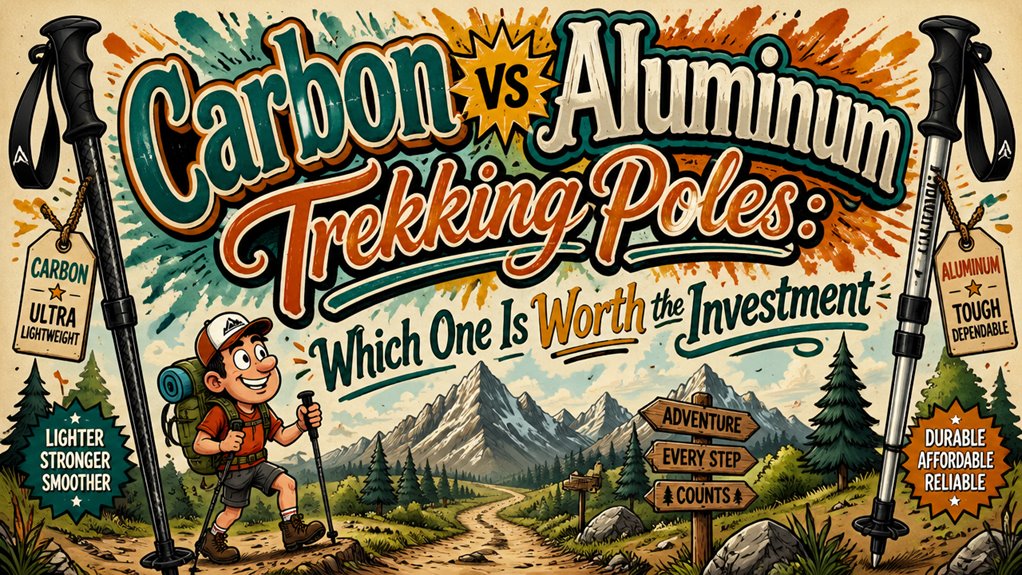 Carbon vs Aluminum Trekking Poles: Which One Is Worth the Investment