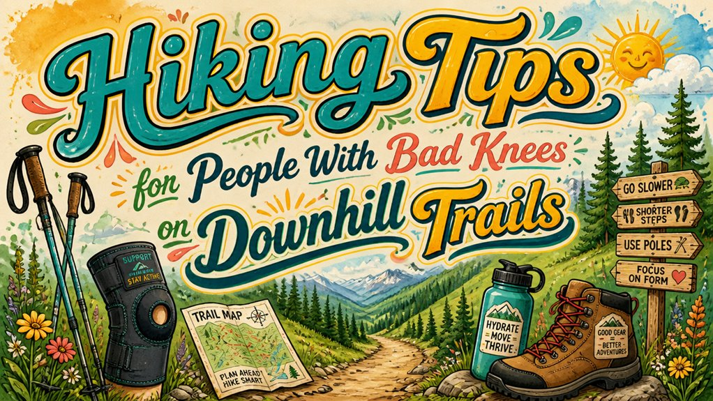 Hiking Tips for People With Bad Knees on Downhill Trails