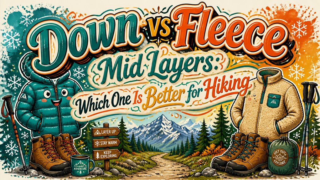 Down vs Fleece Mid Layers: Which One Is Better for Hiking