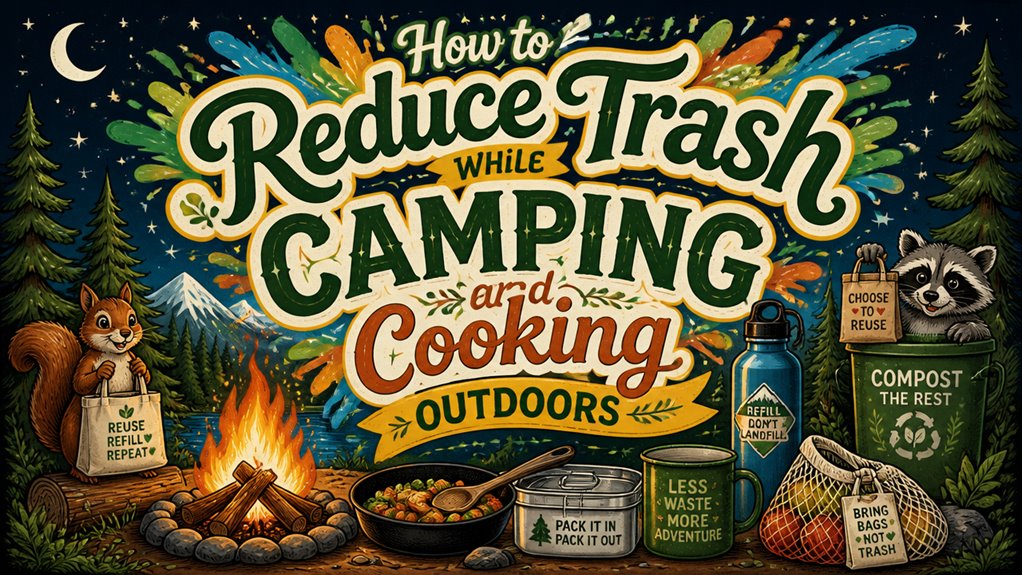 How to Reduce Trash While Camping and Cooking Outdoors