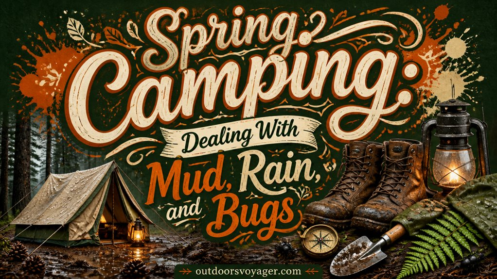 Spring Camping: Dealing With Mud, Rain, and Bugs