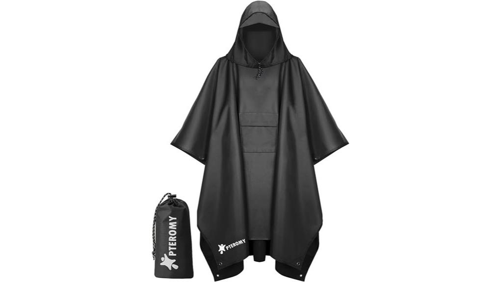 PTEROMY 3-in-1 Hooded Rain Poncho Review