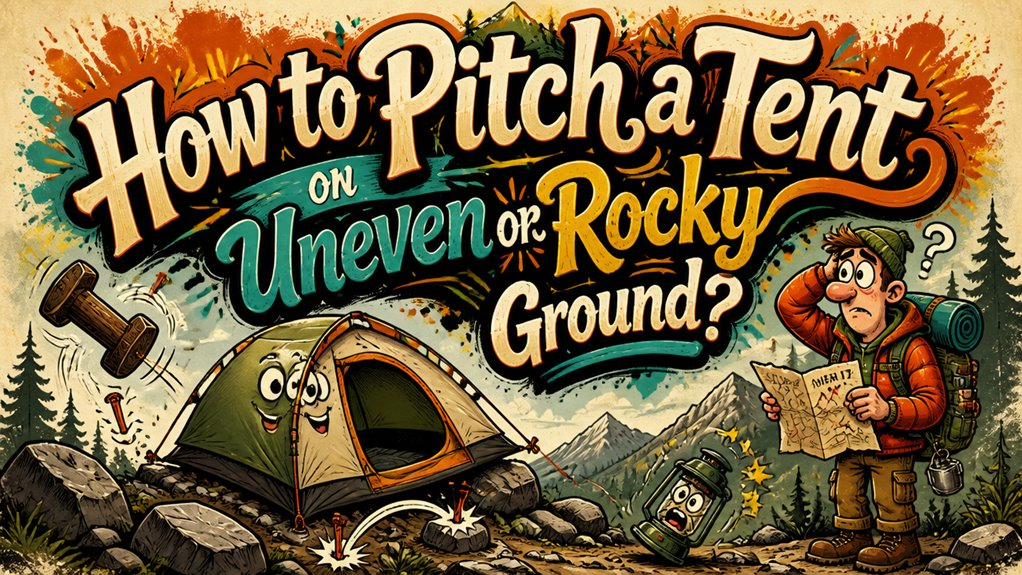 How to Pitch a Tent on Uneven or Rocky Ground?