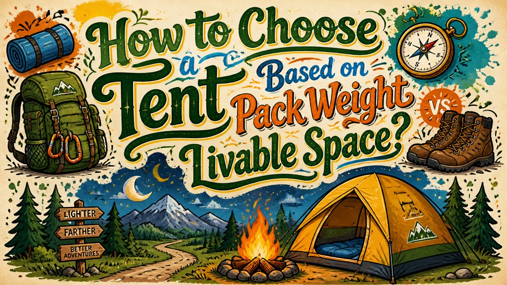 How to Choose a Tent Based on Pack Weight vs Livable Space?
