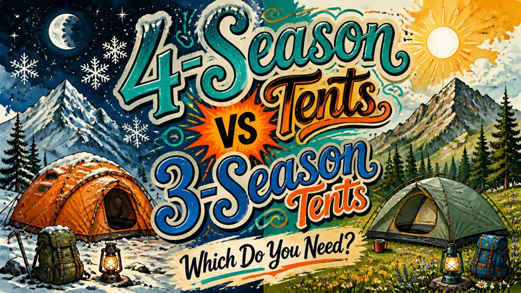 4-Season Tents vs 3-Season Tents: Which Do You Need?